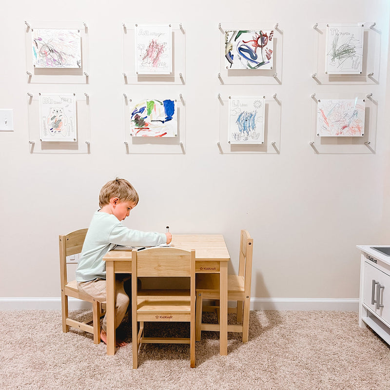 Single Acrylic Magnet Wall Frame - CHOOSE YOUR SIZE (Silver/Gold)