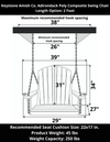 Keystone Amish Co. Adirondack Poly Composite Swing Chair