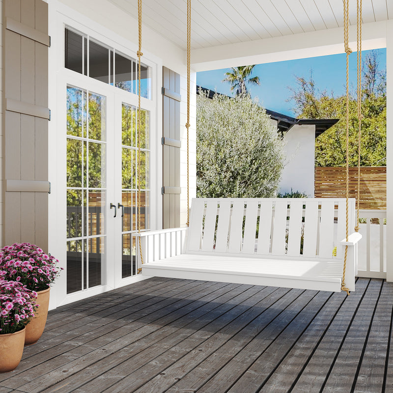 Keystone Amish Co. Twin The Weston Porch Swing Bed, Canary Yellow Paint