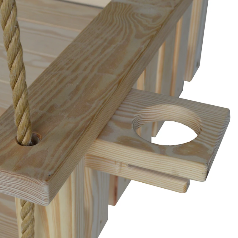 Keystone Amish Co. Twin The Weston Porch Swing Bed, Dark Green Paint