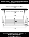 Keystone Amish Co. 5 Foot Salem Pressure Treated Porch Swing, Unfinished