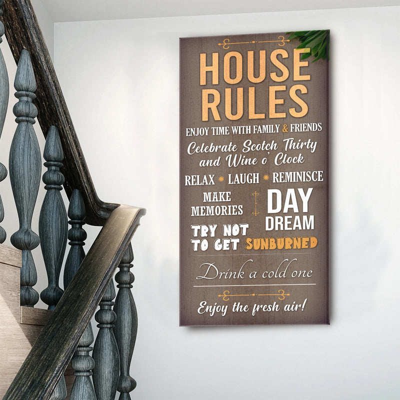 Patio Rules Sign