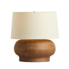 Kragen Dark Sand Porcelain Ceramic Table Lamp | ready to ship!