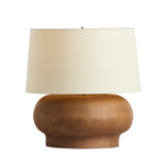 Kragen Dark Sand Porcelain Ceramic Table Lamp | ready to ship!