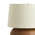 Kragen Dark Sand Porcelain Ceramic Table Lamp | ready to ship!