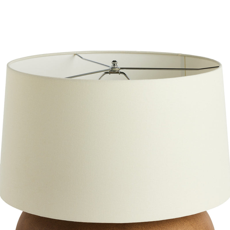 Kragen Dark Sand Porcelain Ceramic Table Lamp | ready to ship!