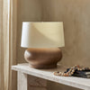 Kragen Dark Sand Porcelain Ceramic Table Lamp | ready to ship!