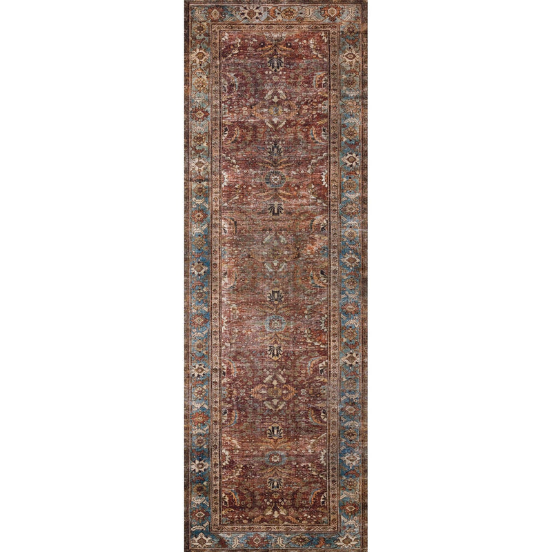 Layla Brick/Blue Rug