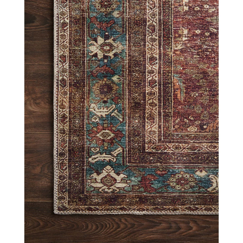 Layla Brick/Blue Rug