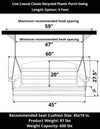 Live Casual Classic Recycled Plastic Porch Swing