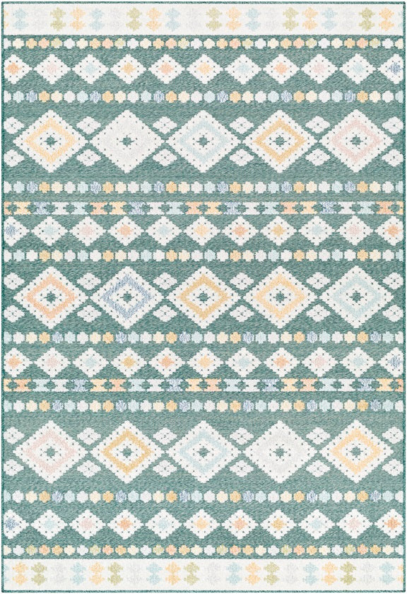 Zarinah Modern Medium Green Area Rug