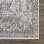 Gael Blue Washable Area Rug