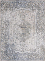 Gael Blue Washable Area Rug