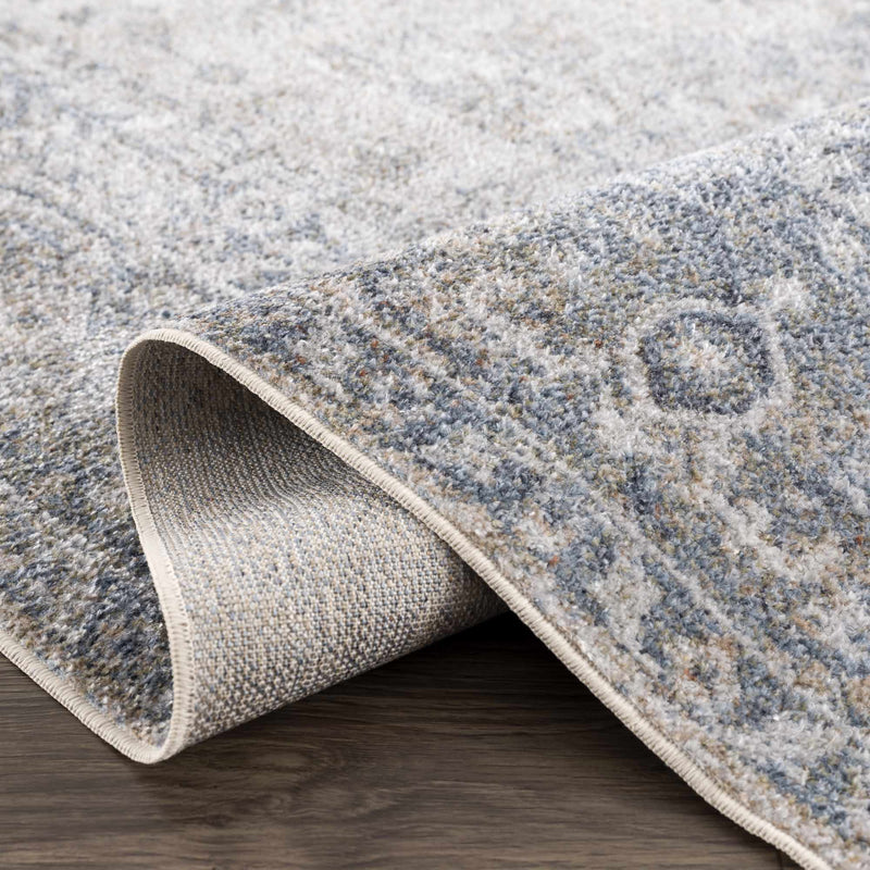 Gael Blue Washable Area Rug