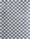 Alie Blue Checkered Area Rug