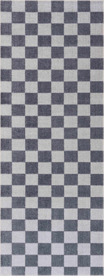 Alie Blue Checkered Area Rug