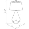 Weber Modern White Table Lamp