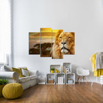 Lion In African Safari Wall Art