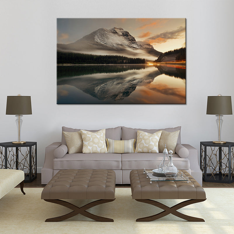 Lake At Sunset Wall Art