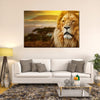 Lion In African Safari Wall Art