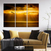 Golden Ocean Sky Wall Art