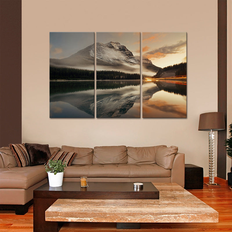 Lake At Sunset Wall Art
