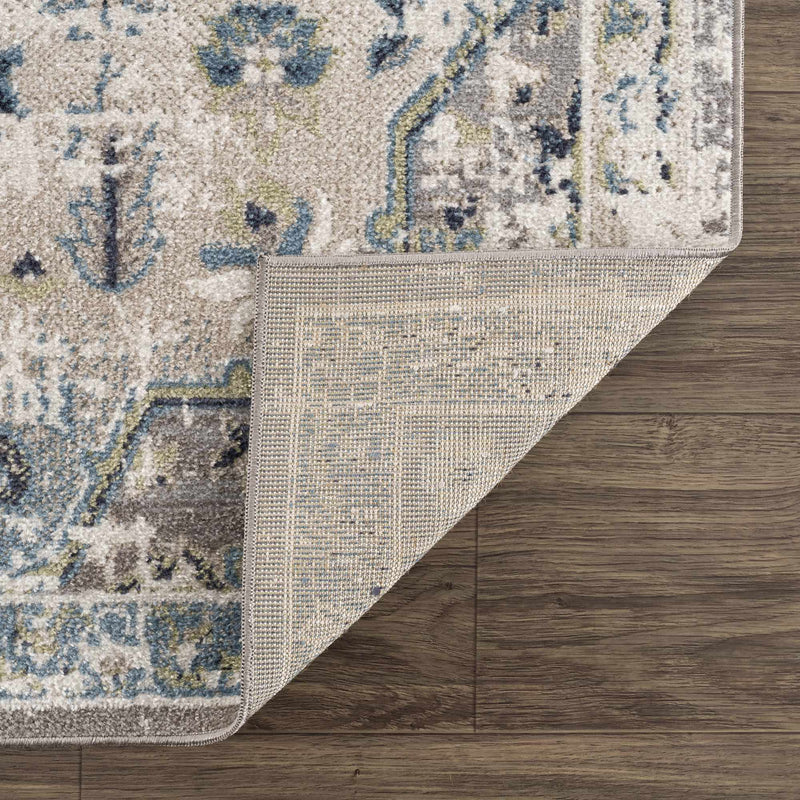 Cabacungan Gray & Blue Washable Area Rug