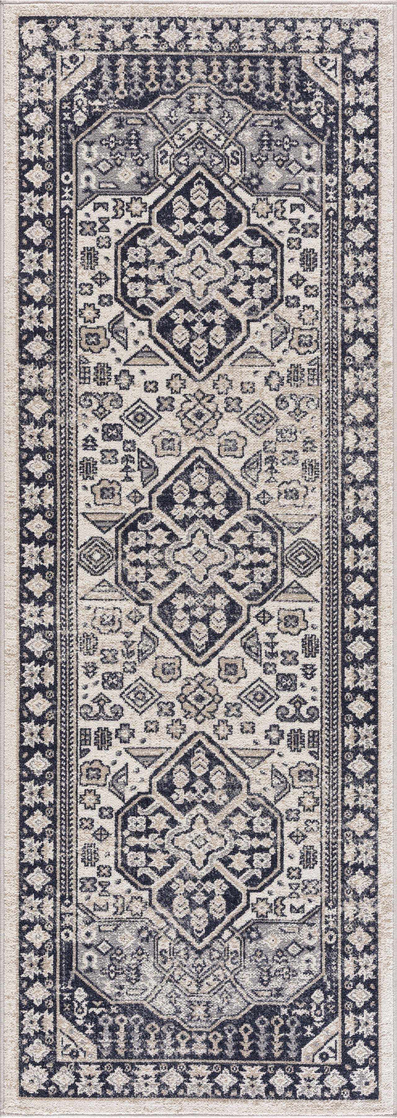 Cabacungan Cream & Gray Washable Area Rug