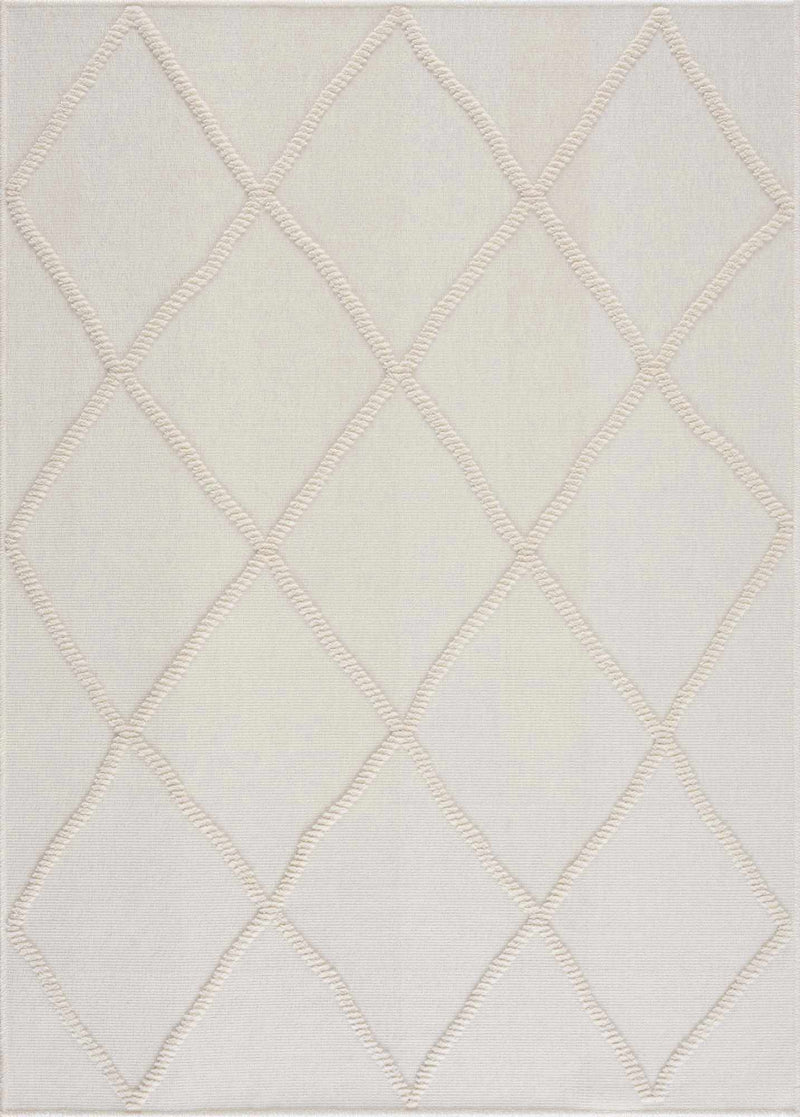 Amani White Washable Area Rug