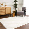 Amani White Washable Area Rug