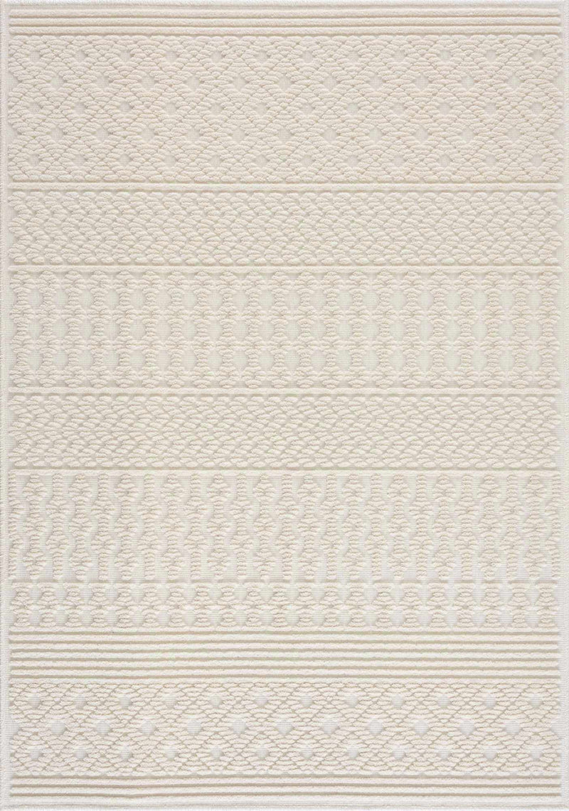 Drago White Washable Area Rug