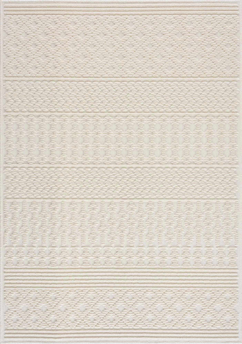 Drago White Washable Area Rug