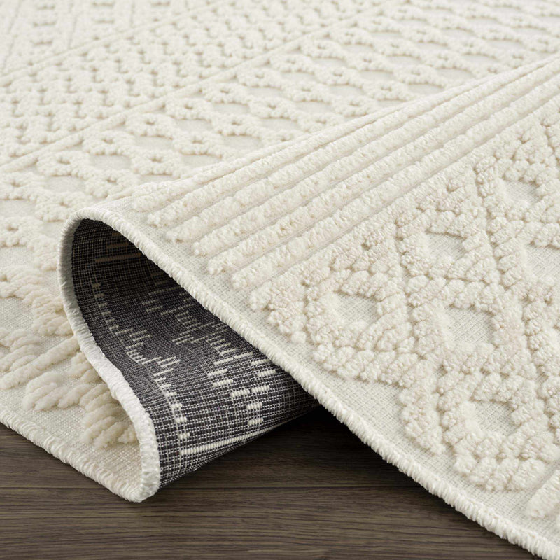 Drago White Washable Area Rug