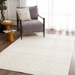 Drago White Washable Area Rug