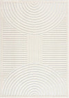 Deron White Washable Area Rug