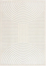 Deron White Washable Area Rug