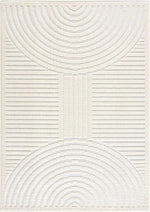 Deron White Washable Area Rug