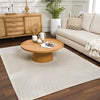 Deron White Washable Area Rug