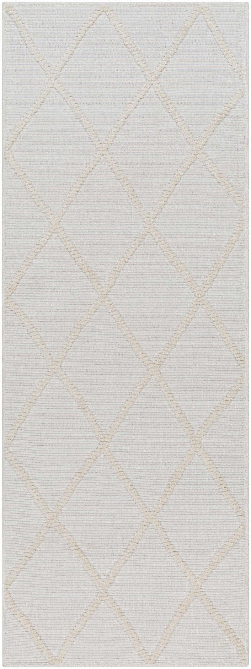 Amani White Washable Area Rug
