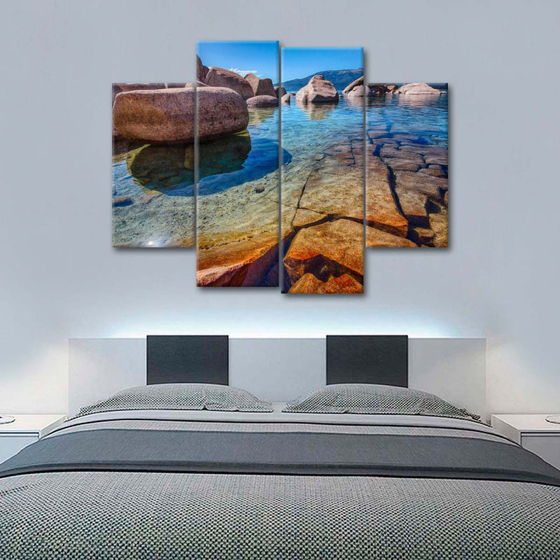 Lake Tahoe Stones Wall Art