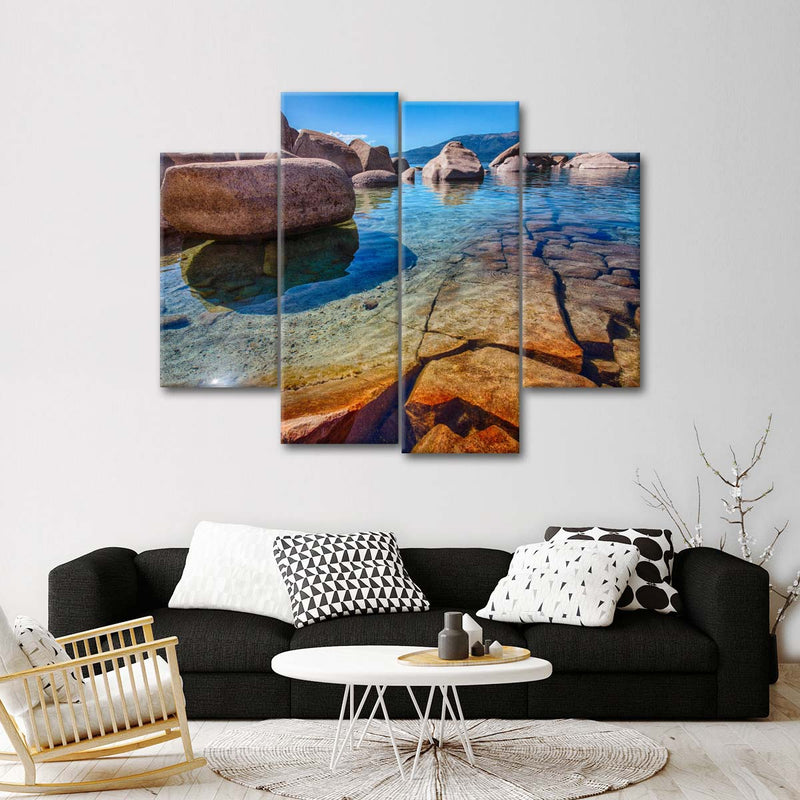 Lake Tahoe Stones Wall Art