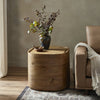 Leandro Natural Reclaimed French Oak End Table | ready to ship!