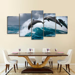 Leaping Dolphins Wall Art
