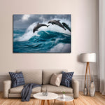 Leaping Dolphins Wall Art