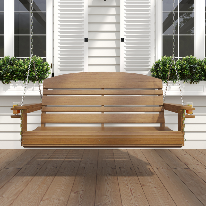 Live Casual Classic Recycled Plastic Porch Swing