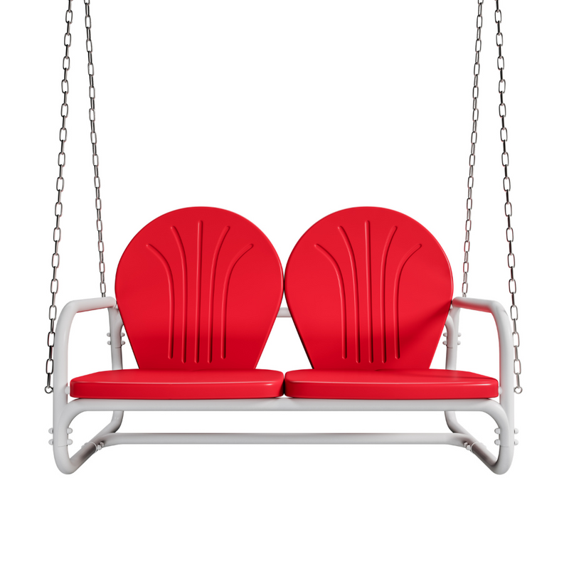 Live Casual Retro Metal Porch Swing
