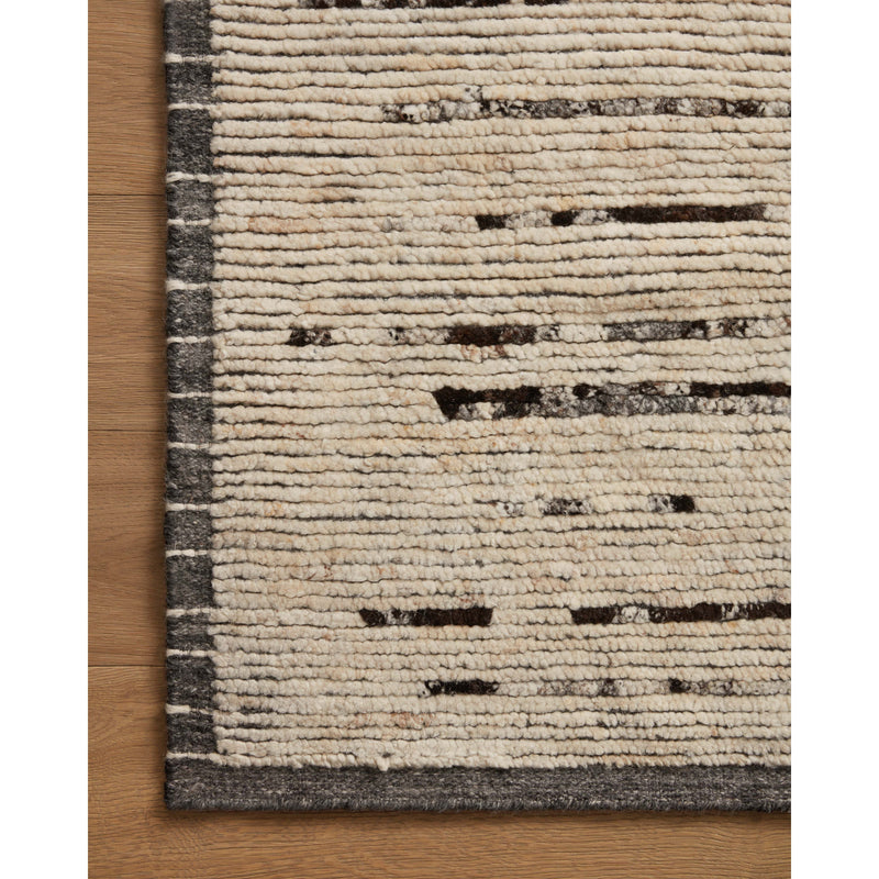 Amber Lewis x Loloi Briyana Natural / Black Hand-Knotted Runner