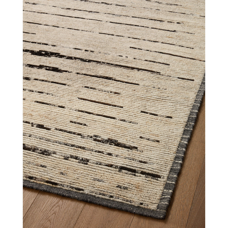 Amber Lewis x Loloi Briyana Natural / Black Hand-Knotted Runner