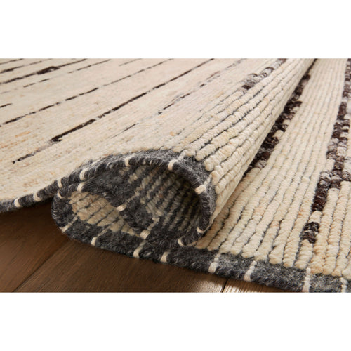 Amber Lewis x Loloi Briyana Natural / Black Hand-Knotted Runner