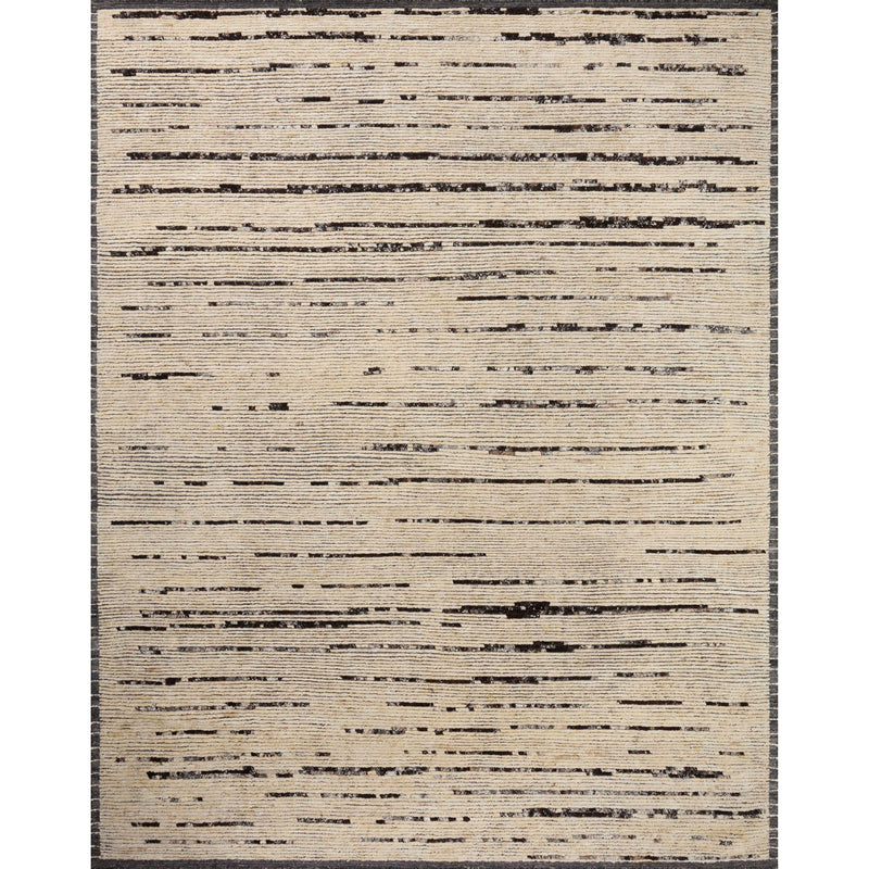 Amber Lewis x Loloi Briyana Natural / Black Hand-Knotted Rug